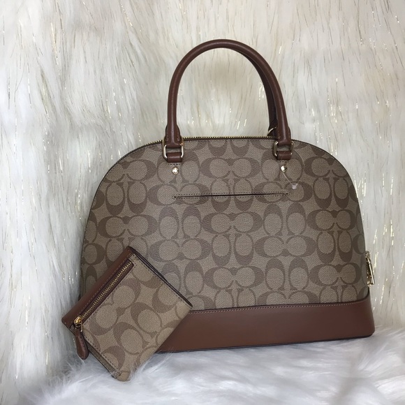 COACH SIG LARGE SIERRA SATCHEL & SMALL WALLET SET - Picture 2 of 8